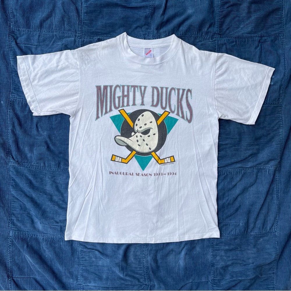 93’ Mighty Ducks inaugural season t-shirt